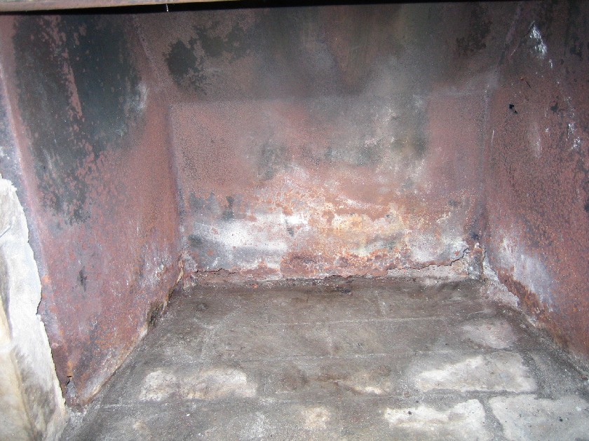 rusted fire box